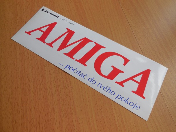 Sticker "Amiga - počítač do tvého pokoje"