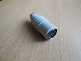 Adaptér klávesnice, 5kolíková zástrčka DIN do zásuvky PS/2
